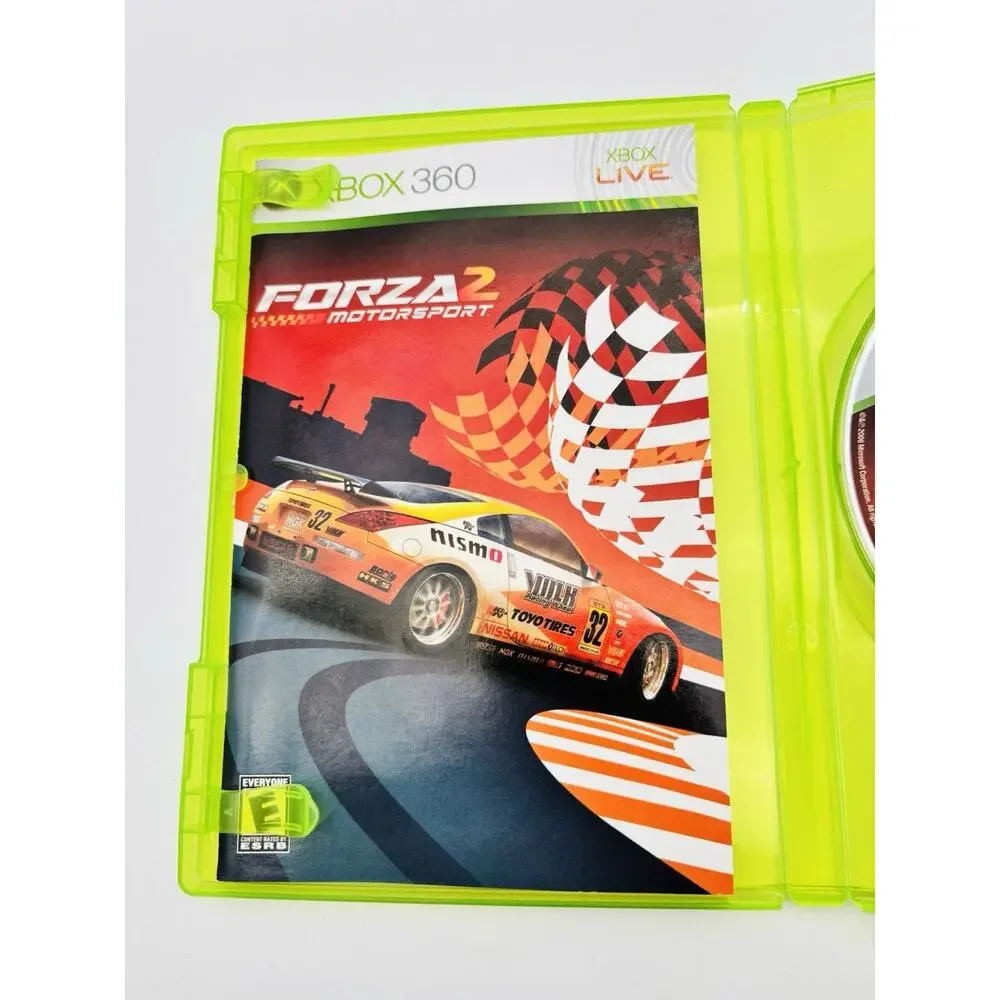 Forza Motorsport 2 (Microsoft Xbox 360, 2007) Complete w/ Manual Tested Works VG